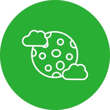 Full Moon Creative Icons Design