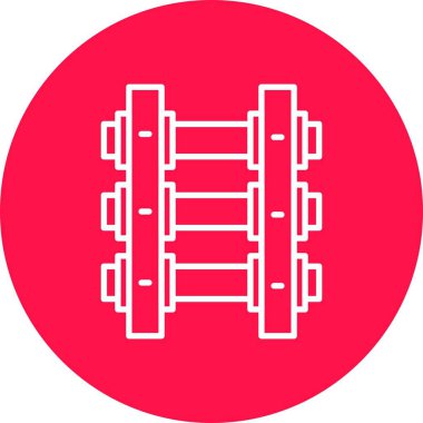 Train Tracks Creative Icons Design