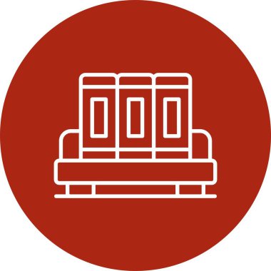 Book Shelf Creative Icons Design