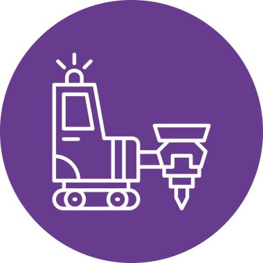 Drilling Machine Creative Icons Design