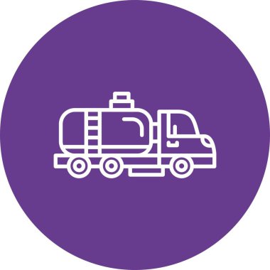 Tanker Truck Creative Icons Design