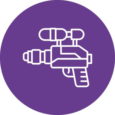 Water Gun Creative Icons Design