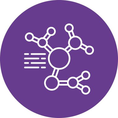 Molecular Structure Creative Icons Design