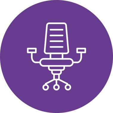 Desk Chair Creative Icons Design