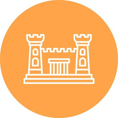 Bina. Web simgesi basit tasarım