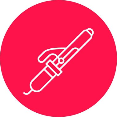Curling Iron Creative Icons Design