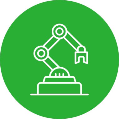 Industrial Robot Creative Icons Design