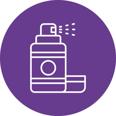 Hair Spray Creative Icons Design