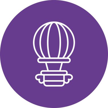 Hot Air Balloon Creative Icons Design