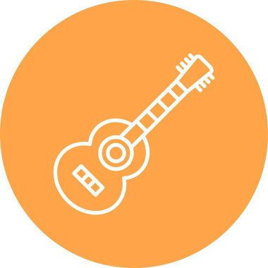 Acoustic Guitar Creative Icons Design