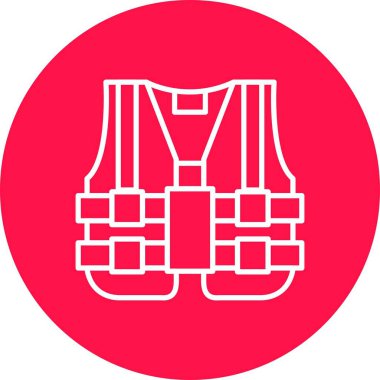 High Visibility Vest Creative Icons Design