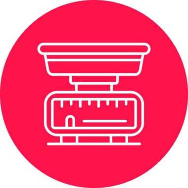 Kitchen Scale Creative Icons Design