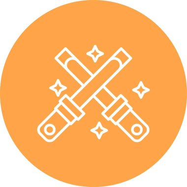 Glow Sticks Creative Icons Design