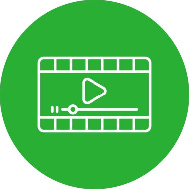 Video Player Creative Icons Design