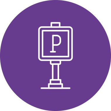 Parking Sign Creative Icons Design