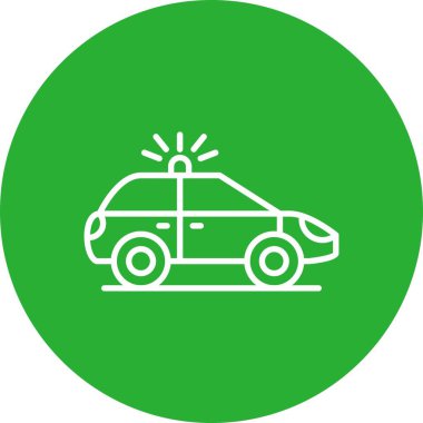 Police Car Creative Icons Design