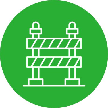 Road Barrier Creative Icons Design