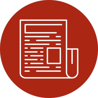 News Paper Creative Icons Design