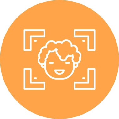 Face Detection Creative Icons Design