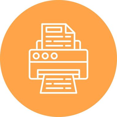 Printer Creative Icons Design