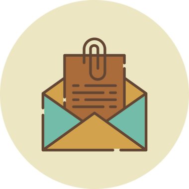Attach File Email Creative Icons Desig