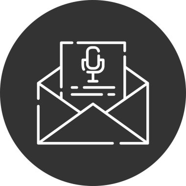 Voice Email Creative Icons Desig