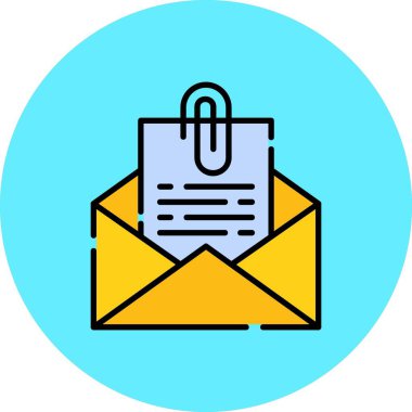 Attach File Email Creative Icons Desig