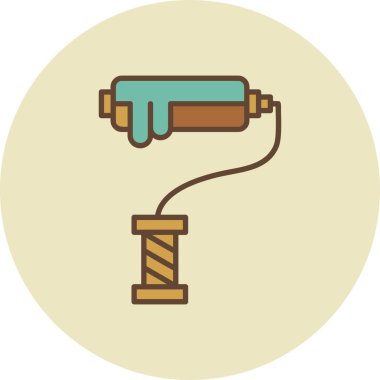 Paint Roller Creative Icons Desig