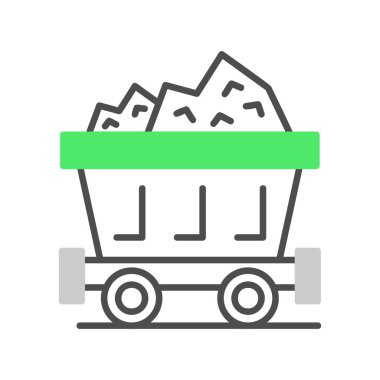 Mine Cart Creative Icons Desig