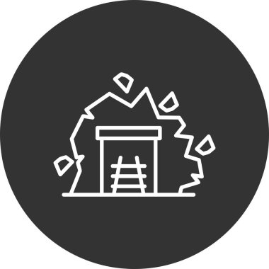  Mining Tunnel Creative Icons Desig