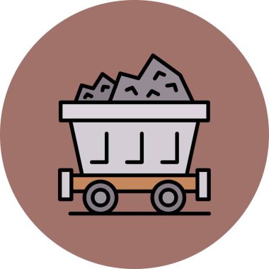 Mine Cart Creative Icons Desig