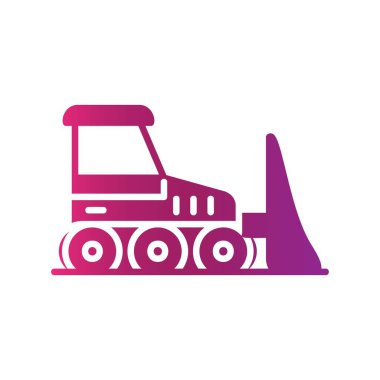  Bulldozer Creative Icons Desig