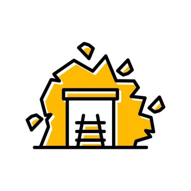  Mining Tunnel Creative Icons Desig
