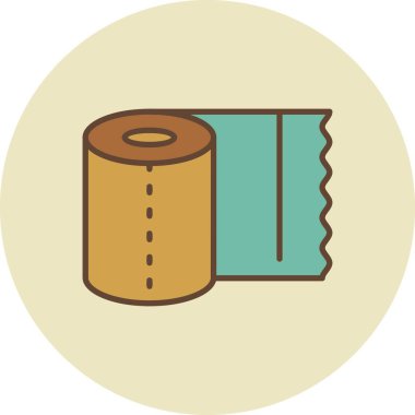 Tissue Roll Creative Icons Desig