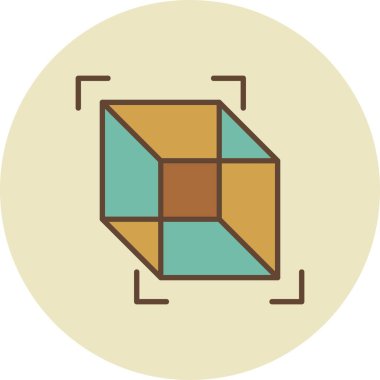 3d Cube Creative Icons Desig