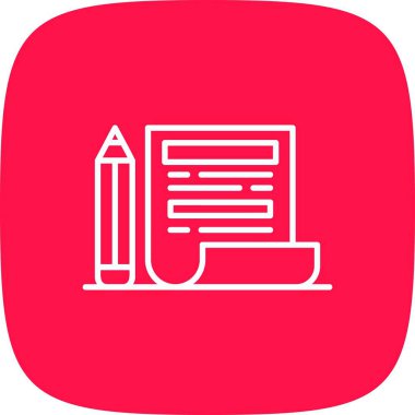 Pencil And Paper Creative Icons Desig