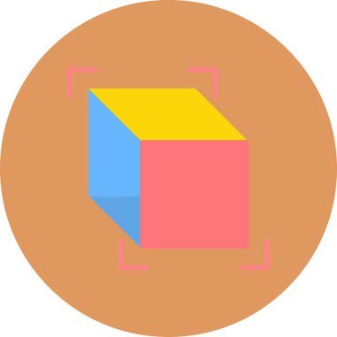 3d Cube Creative Icons Desig