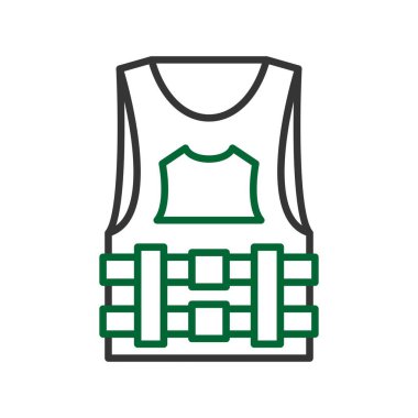 Bulletproof Vest Creative Icons Desig