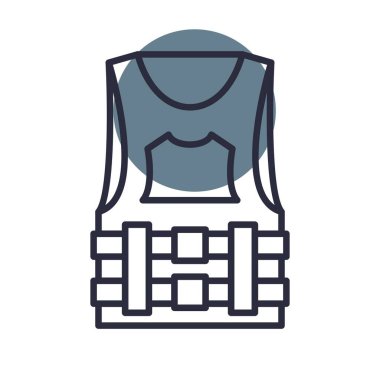 Bulletproof Vest Creative Icons Desig