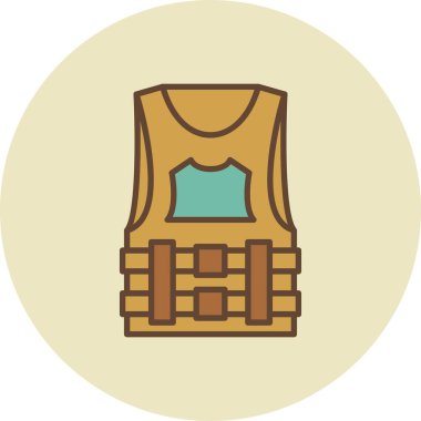 Bulletproof Vest Creative Icons Desig