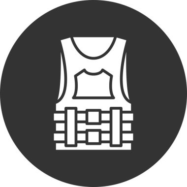Bulletproof Vest Creative Icons Desig
