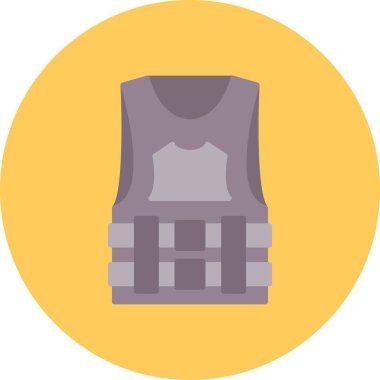 Bulletproof Vest Creative Icons Desig