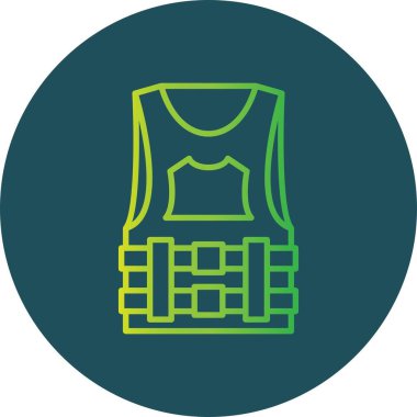 Bulletproof Vest Creative Icons Desig