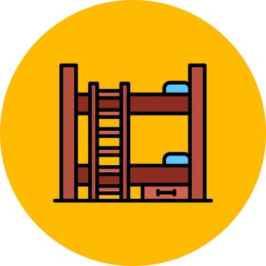 Bunk Bed Creative Icons Desig