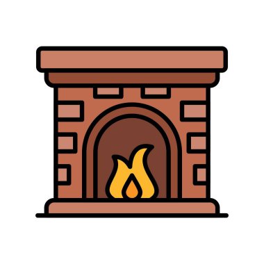 Fireplace Creative Icons Desig
