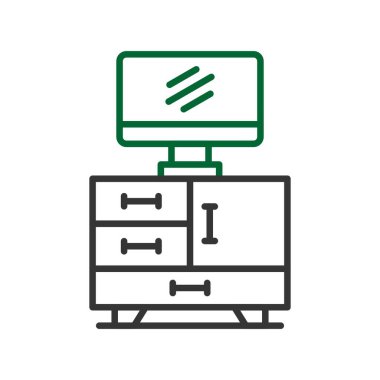 Tv Table Creative Icons Desig