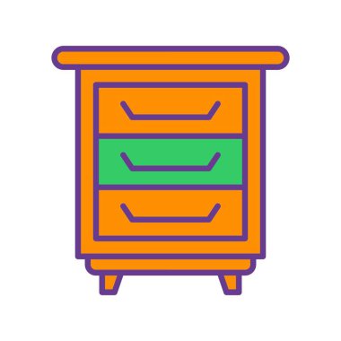 Bedside Table Creative Icons Desig