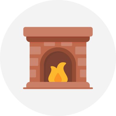 Fireplace Creative Icons Desig
