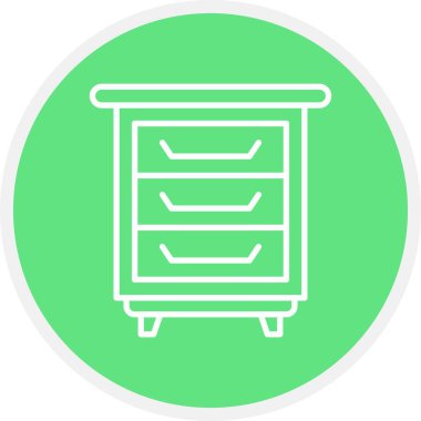 Bedside Table Creative Icons Desig