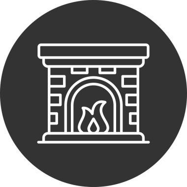Fireplace Creative Icons Desig